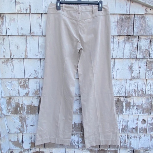 ELIE Tahari Flare Leg Cotton Blend Pants - Picture 3 of 8
